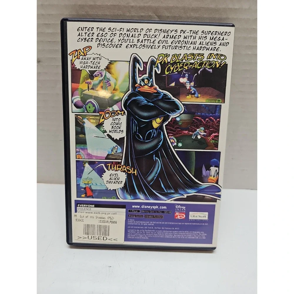 Disney PK Out of the Shadows - Sony PlayStation 2 PS2 - CIB